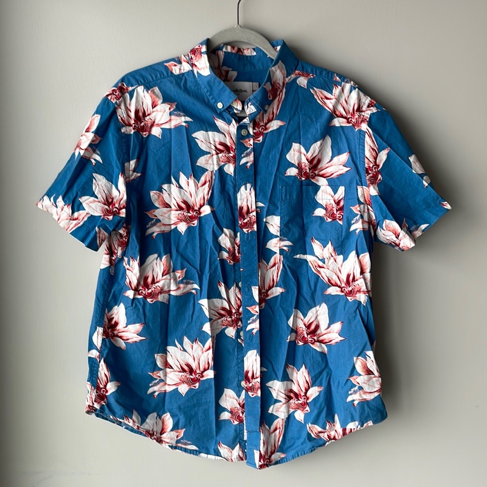 Mens Floral Button Down